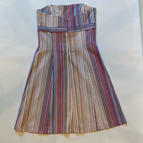 Robin Jordan | Striped Strapless Halter Dress - Picture 6 of 7